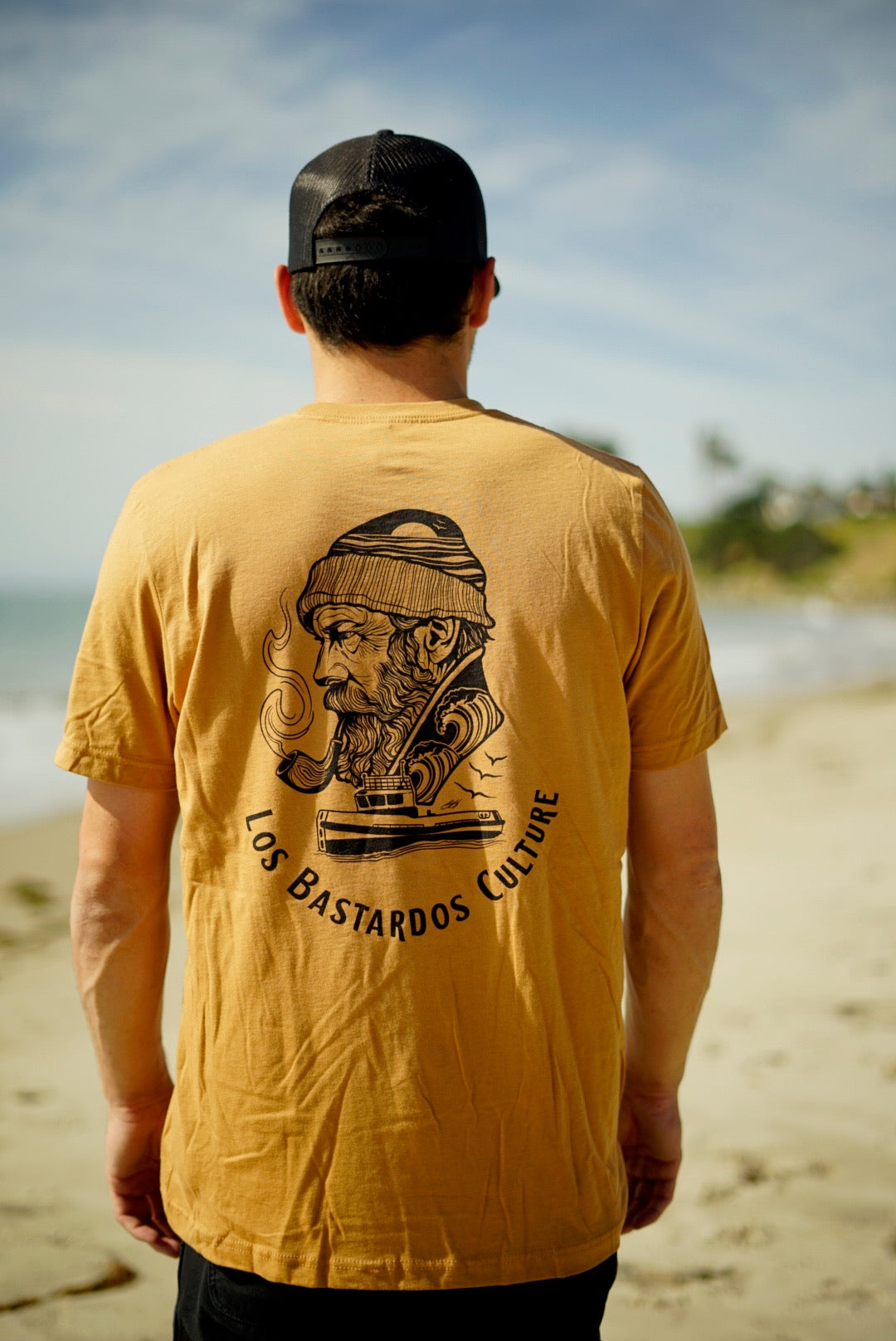 Old Salt Unisex T-Shirt By Los Bastardos Culture In Toast (Discounted Spring Drop)