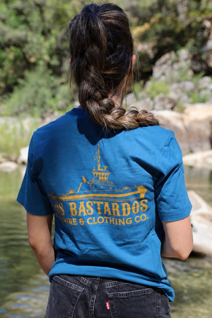 OG Bastardos Unisex T-Shirt By Los Bastardos Culture In Deep Teal