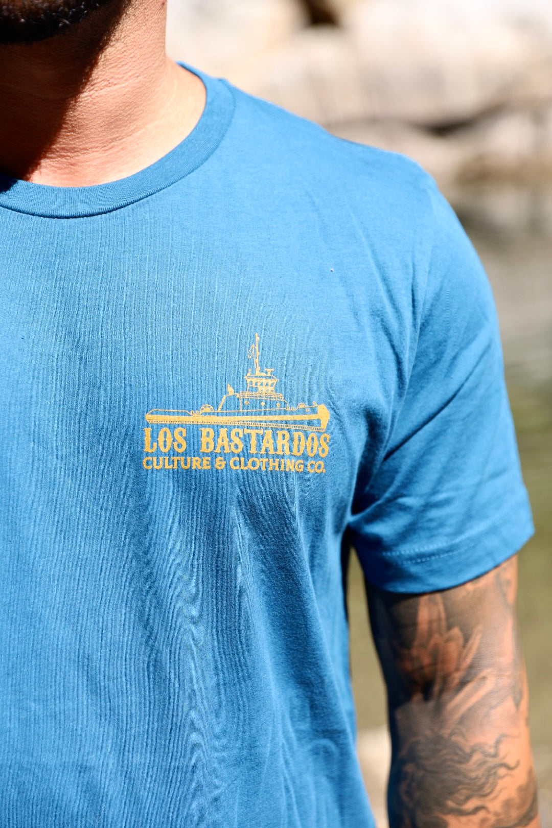 OG Bastardos Unisex T-Shirt By Los Bastardos Culture In Deep Teal