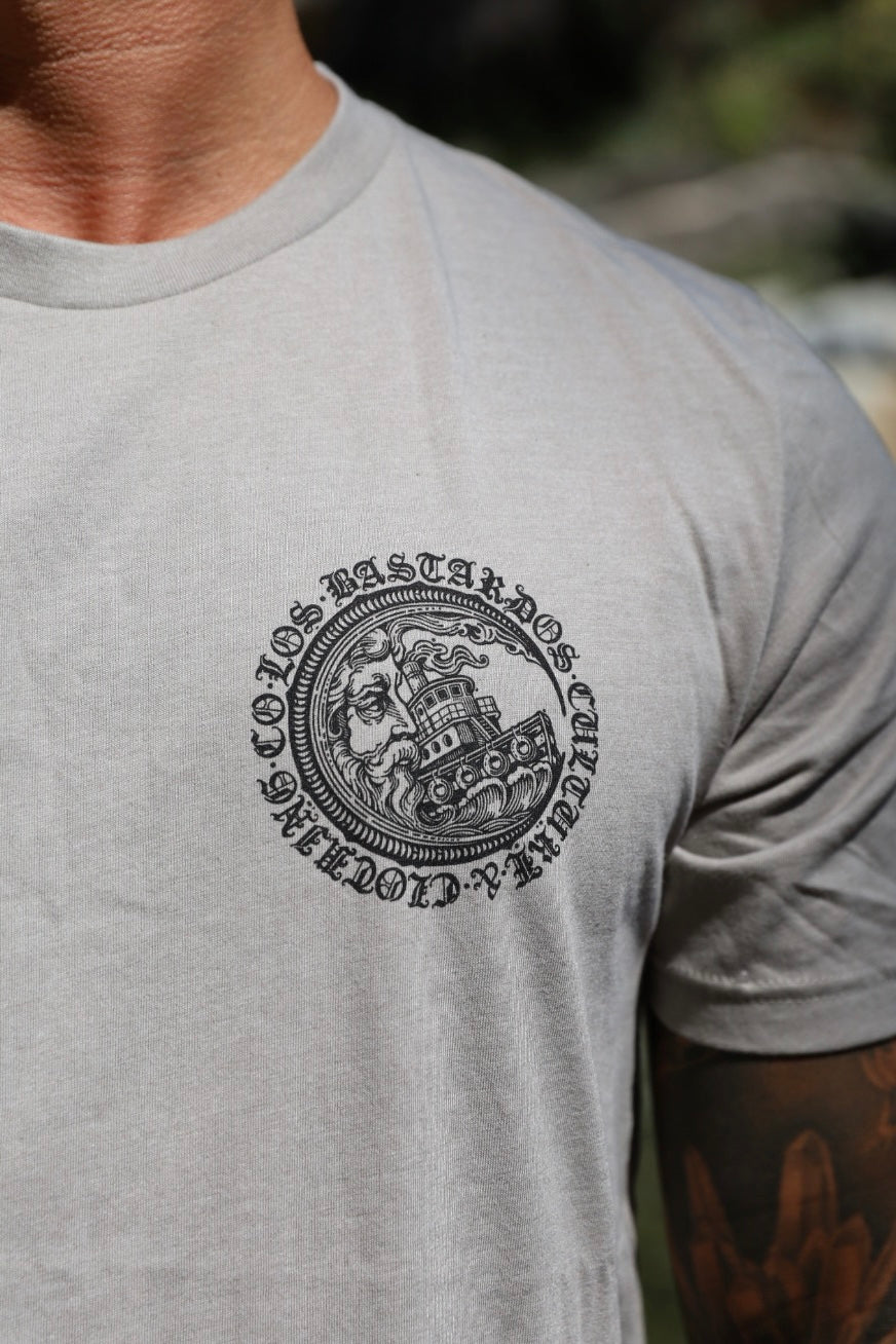 La Luna Unisex T-Shirt By Los Bastardos Culture In Heather Stone